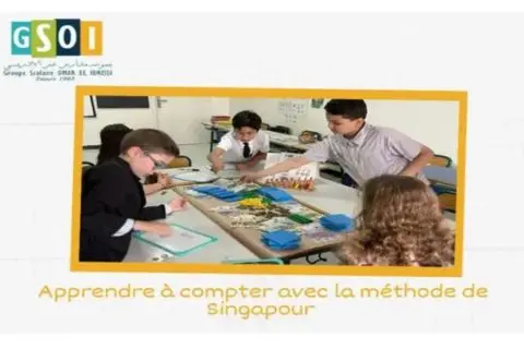 Classe de Primaire trilingue au Groupe Scolaire Omar El Idrissi